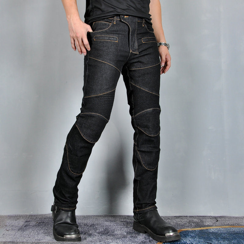 Volero JES-3 motocicleta jeans hombres de ocio al aire libre motocicleta estiramiento resistente a la caída pantalones todoterreno