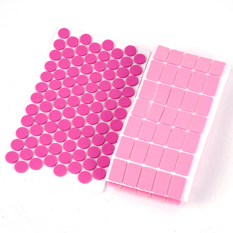 彩色EVA泡棉脚垫 防滑减震家具自粘脚垫粉红色EVA圆形单面背胶垫