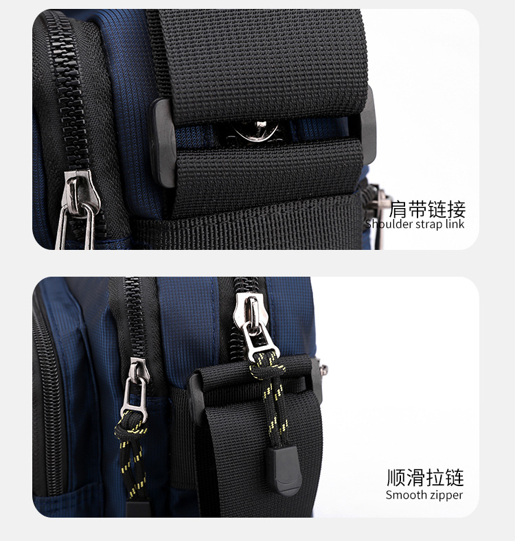 The new cross-border travel crossbody men's bag trend, single-shoulder bag, large-capacity casual men's single-shoulder small cross bag undefined