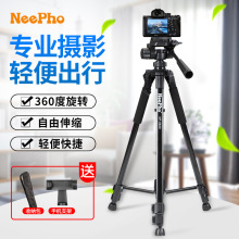 尼拍相机三脚架户外夜钓直播支架单反相机支持架便携式摄影三脚架