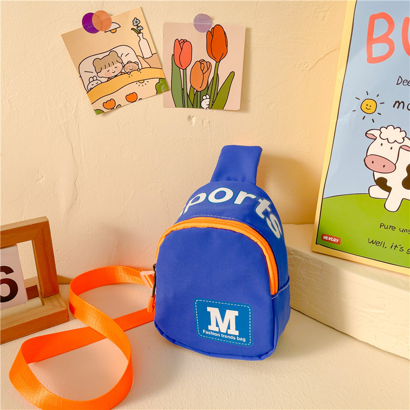 Moda para niños pequeño bolso de pecho de moda chico fresco carta bolso de hombro personalizado bebé monedero chica salida bolsa de mensajero