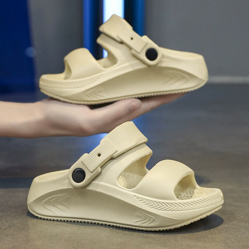 Детские тапочки, летние нескользящие сандалии для мальчиков, повседневные детские пляжные сандалии среднего и большого размера для родителей и детей, женские сандалии двойного назначения, трансграничные, большого размера