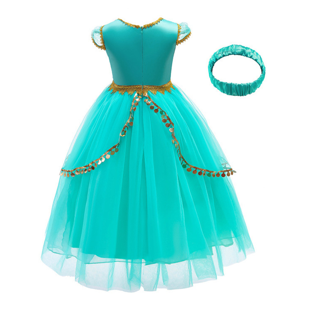 Europa y América de Halloween vestido de los niños Aladdin lámpara mágica Jasmine princesa vestido Cosplay vestido de los niños