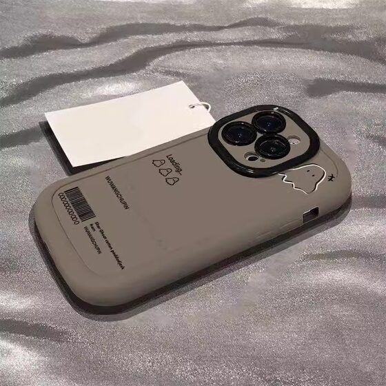 Simple Ghost Phone Case for Apple 16ProMax iPhone14pro Puff 13 All-inclusive 12 Drop-resistant