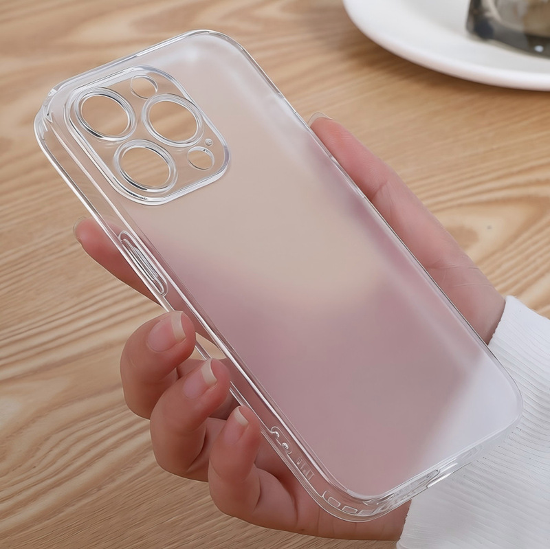 Stepless Frosted Tempered Glass Soft-Edge Phone Case Suitable for iPhone 16 and Apple 17 Pro Max Protective Cover Stepless Frosted Tempered Glass Soft-Edge Phone Case Suitable for iPhone 16 and Apple 17 Pro Max Protective Cover