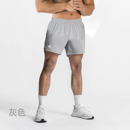 Stretch quick-drying breathable sports pants for men's summer fitness training American basketball shorts below the knee running three-point pants
