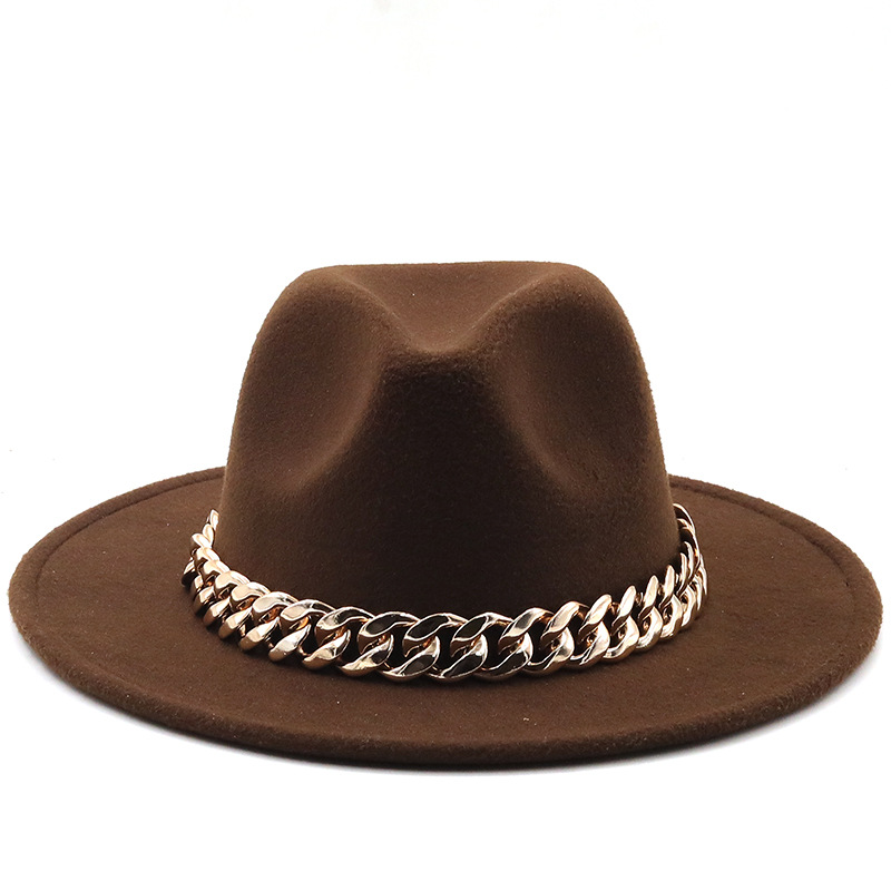 Wholesale Accessories Woolen Big Brim Fashion Jazz Top Hats Nihaojewelry display picture 8