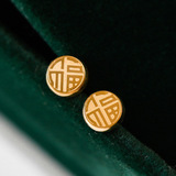 Маленькие серьги для сна, не выцветает, золото 750 пробы