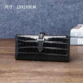 新款鳄鱼肚纹男士西服夹高端西装包里内全鳄鱼纹钱包手包多卡位潮