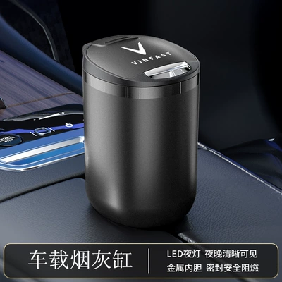 Vietnam vinfast vf8 multi-function luminous ashtray Khóa xe c a vinfast LUX SA2 (Car ashtray) - vinfast003-classic-black
