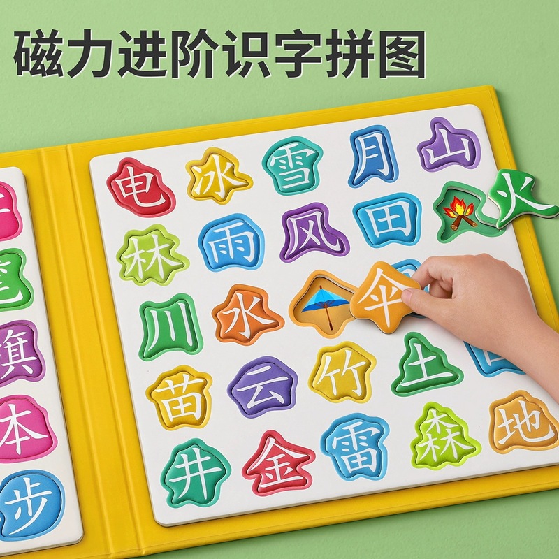 Baby Magnetic Literacy Puzzle Children 3 to 6 Years Old Magnetic Word Board Flat Figure 2 Years Old 1 Children's Educational Toys Baby Magnetic Literacy Puzzle Children 3 to 6 Years Old Magnetic Word Board Flat Figure 2 Years Old 1 Children's Educational Toys