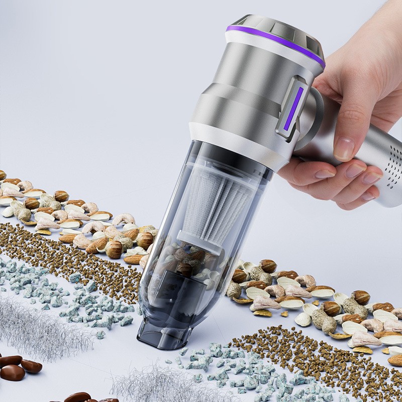 Car vacuum cleaner, small size, high suction power, portable for home and car use, dual-purpose handheld car air blower, wholesale
