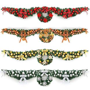 Christmas decorations 2.7m encrypted Christmas rattan wreath package shopping mall hotel door pendant layout