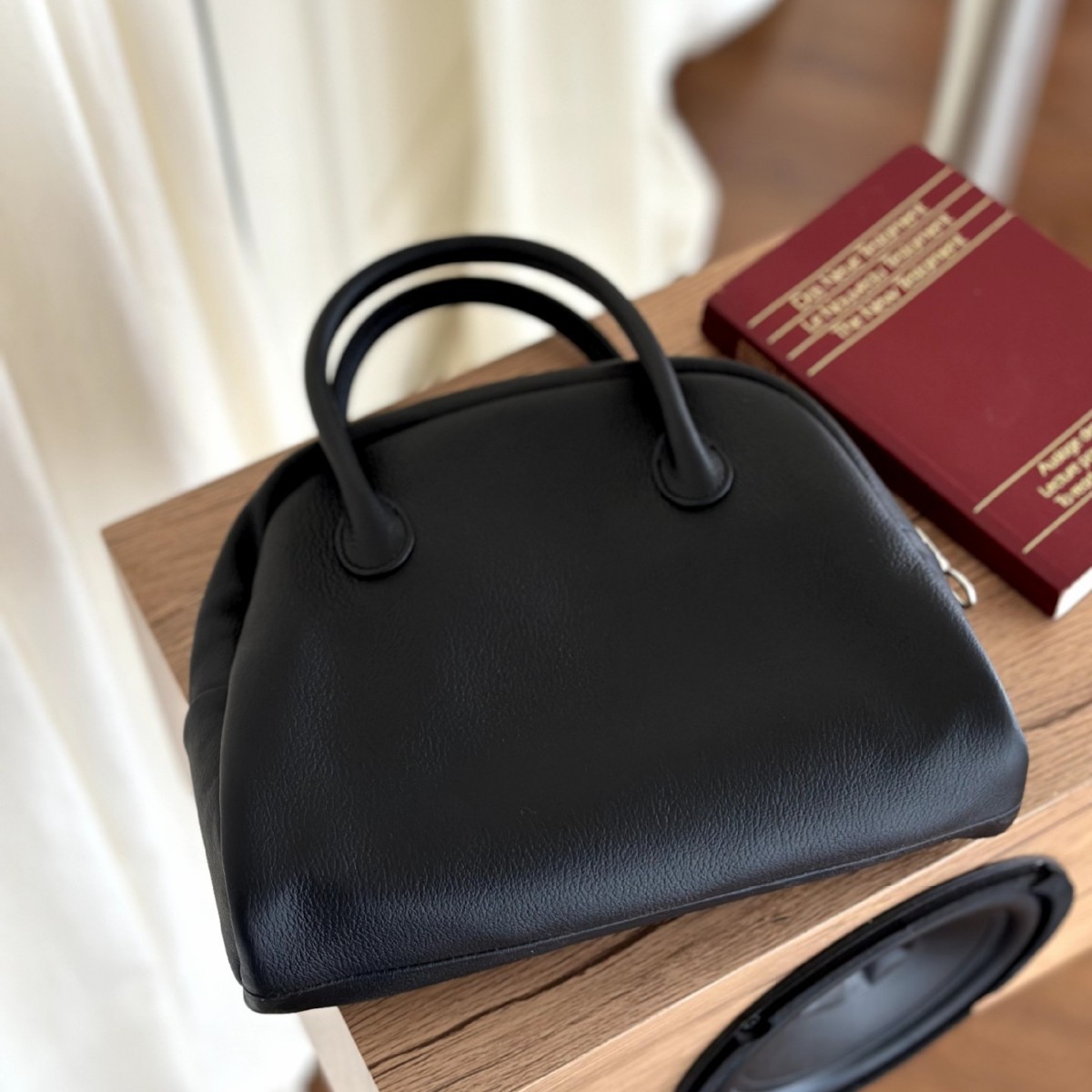 Genuine Top Grain Cowhide Leather Shell Bag For Women, Japanese Classic Aeta Boston Handbag Soft Leather 2024 - Thumbnail 3