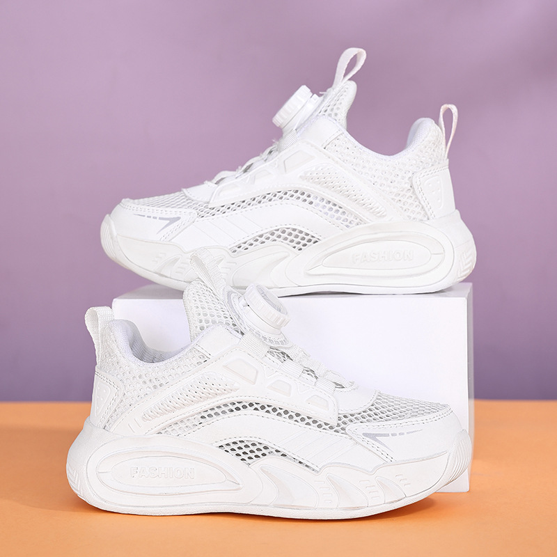 Children's white sneakers for students for boys