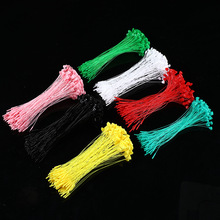 彩色吊牌线子母扣胶针胶绳 挂牌绳尖头圆头D字头手穿针挂牌胶针