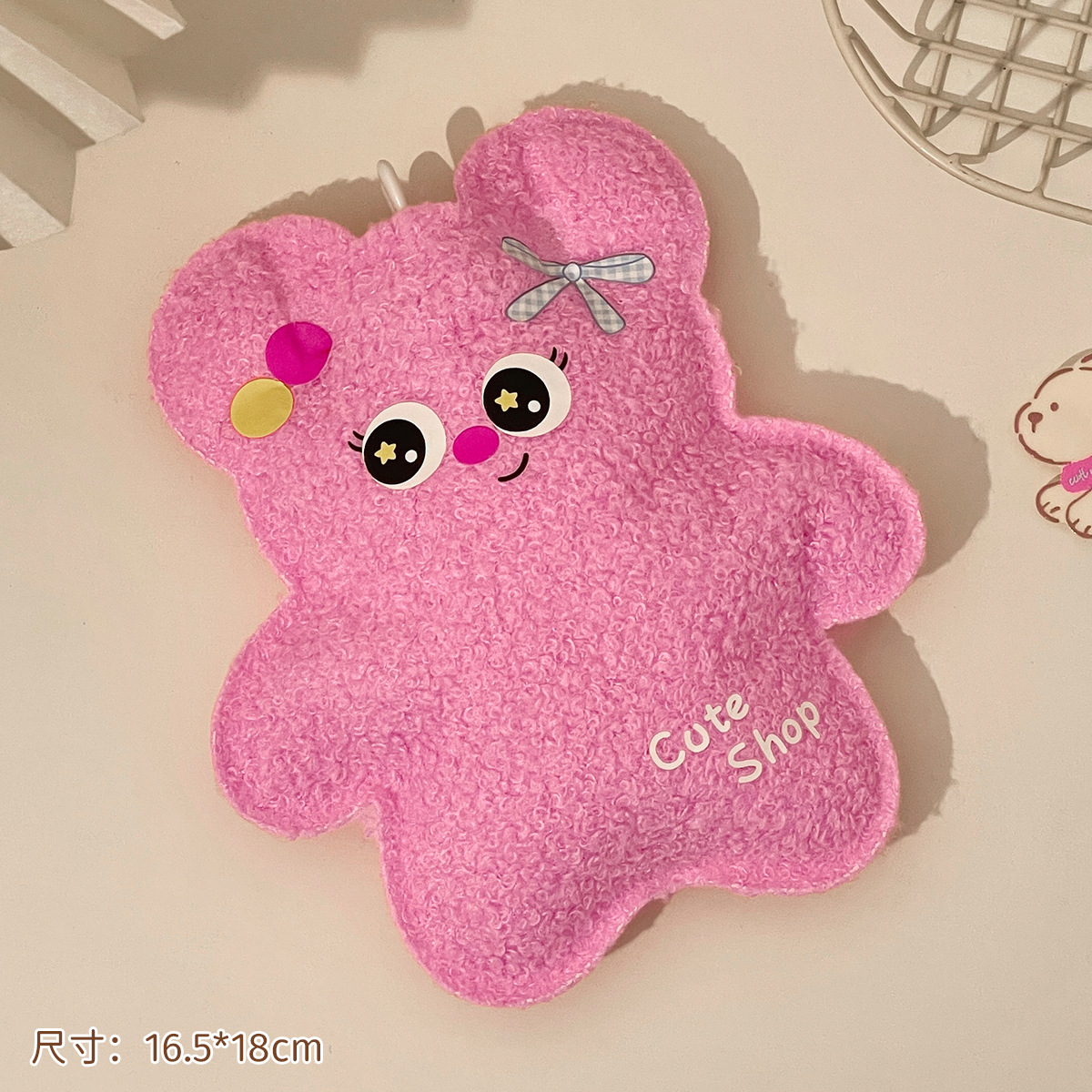 Oso de peluche de dibujos animados bolsa de agua caliente inyección de agua terciopelo de peluche pequeño calentador de mano de estudiante portátil lindo bolsa de agua caliente