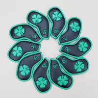 Универсальный железный чехол Lucky с четырьмя листами клевера для мужчин и женщин, чехол для клюшки для гольфа, чехол для головки клюшки, защитный колпачок для шариковой головки
