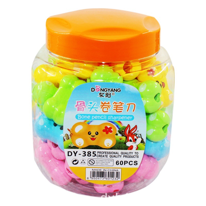 Sacapuntas de lápiz con forma de hueso, papelería infantil