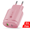 Candy PD12W mobile phone charger 2.4A European and American British regulatory charging Type-C adapter PD+USB charging