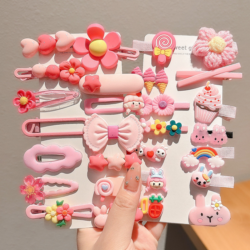 2024 nuevo clip BB de color lindo clip de cabello de boca de pato chica lateral clip de frange para niños tocado tarjeta de cabello rotura