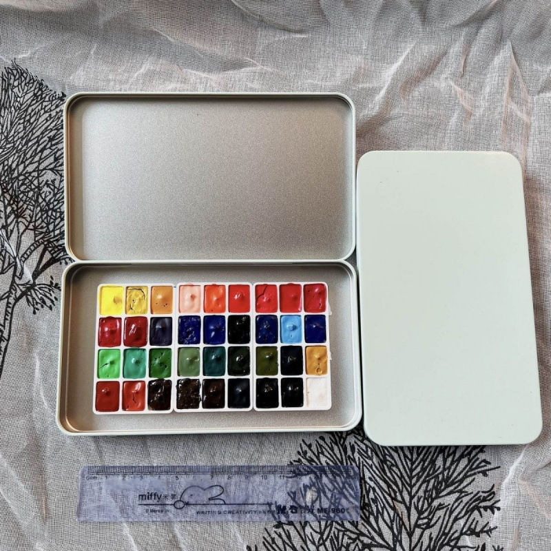 ウィンザー & ニュートン水彩絵の具包装箱水彩セットポータブルアート特別なネイルアート水彩送料無料|undefined