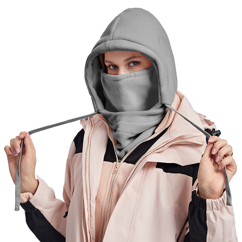 Máscara de equitación transfronteriza de otoño e invierno esquí al aire libre a prueba de viento a prueba de frío sombrero caliente protección facial protección del cuello sombrero integrado
