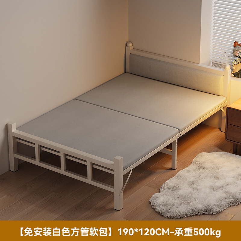 Sábanas plegables cama individual cama extra doméstica para adultos 1.2m simple alquiler dormitorio oficina de almuerzo cama de placa dura