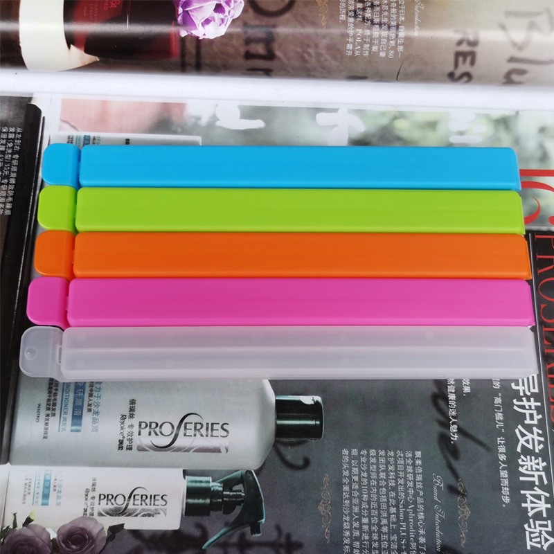 Clips de sellado de alimentos del fabricante, clips a prueba de humedad y para mantener la frescura para té, leche en polvo, refrigerios, bolsas de alimentos, clips de sellado de plástico con logotipo personalizado.