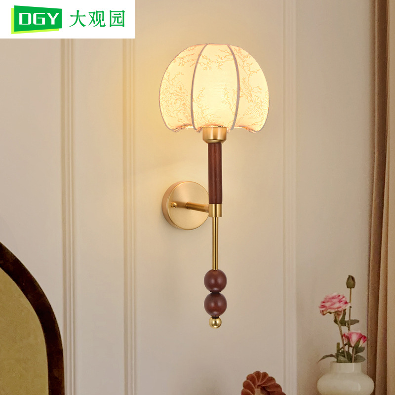 Grand View Garden retro lámpara de pared pasillo sala de estar lámpara de pared de fondo dormitorio cabecera lámpara de estilo antiguo L271