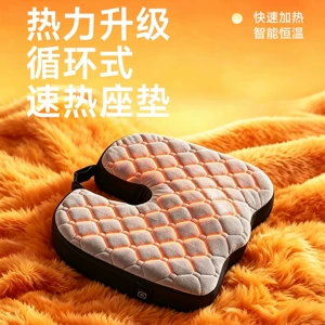 Car seat cushion made of memory foam, slow rebound, non-slip, suitable for long-term sitting, heated car seat cushion, warm plush heated seat cushion for winter