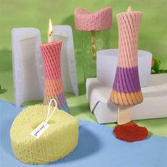 Sanxin Wenchuang Ice Cream Canton Tower Silicone Mold DIY Small Waist Popsicle Mold Bird's Nest Ice Cream Grinding Tool