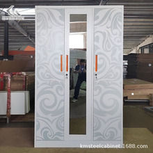 钢制推拉门衣柜家用卧室简约阳台柜铁艺衣橱出租屋金属大容量收纳