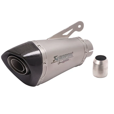 60/51mm motorcycle universal: Motorcycle exhaust pipe - 51mm-titanium-carbon-head-with-interface