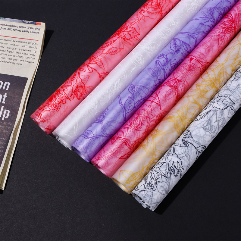 飞花雨 诺莎纸玫瑰园韩束纸 防水雾面纸鲜花包装纸花束包花纸材料