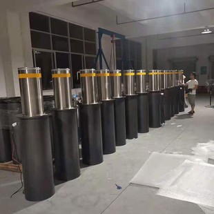 Small Intersection Car Blocking Column Road Pile Equipment Hydraulic Anti-Collision Column Car Blocking Roadblock Hydraulic Adjustable Column Machine Wholesale