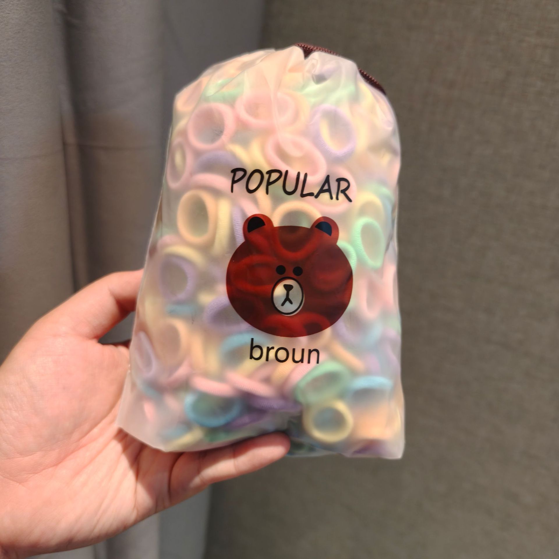 봄 컬러 500 곰 가방