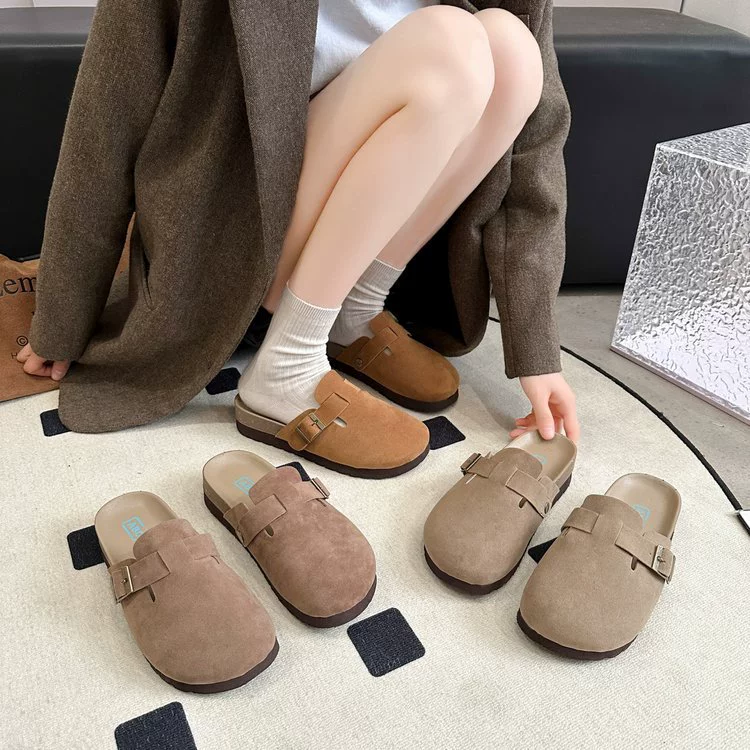 Женские туфли British Birken, подошва 2–3 см, слипоны-мулы для весны/осени, уличные