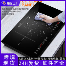 跨境嵌入式双灶电磁炉家庭用新款双头商用英文外贸美规110v电陶炉