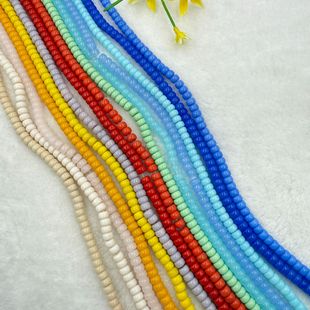 6x4mm��ɫ�ն�Ͱ���ɫ�����ѩ������DIY�ִ��朴����Ʒ���