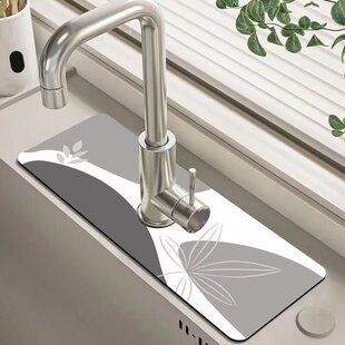 Faucet absorbent pad diatom mud tailable faucet absorbent pad splash-proof wash basin drain pad wholesale