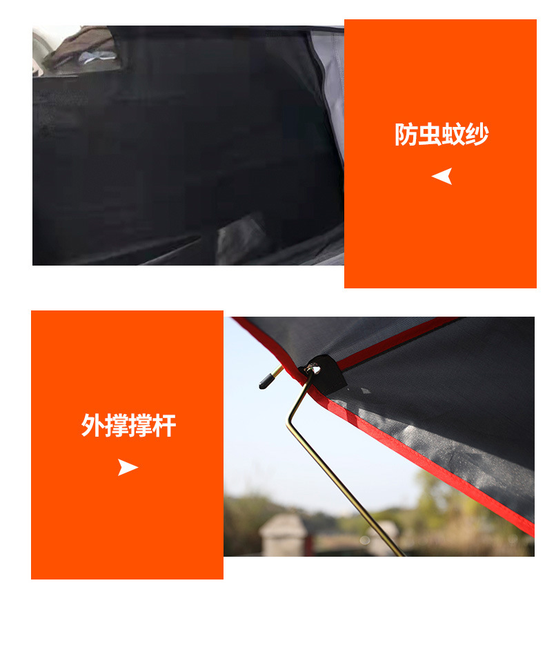 Longlet Aluminum Alloy Helicopter Roof Tent Fully Automatic Folding Construction-Free Quick-Open Self-Driving Camping Car