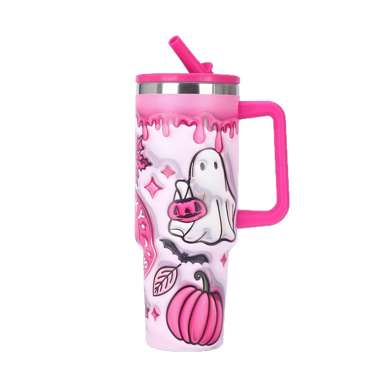 Pintura por pulverización de plástico de acero inoxidable 30oz taza de automóvil manejo de automóvil taza de aislamiento de vacío de doble capa taza de cerveza de aislamiento de frío