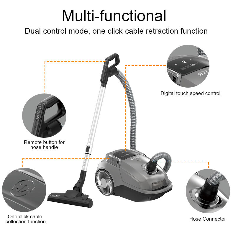 High Power Cordless Vacuum Cleaner With Digital Display 5 Speed_voghion.com