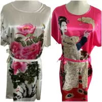 Специальная оптовая продажа платья Тан костюм Cheongsam Шелковая пижама цельный халат домашняя одежда