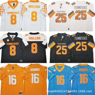 Tennessee Volunteers Football Jersey Legendary Third-Generation Embroidered Jersey College Version Retro Football Training Uniform