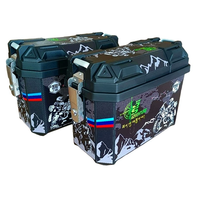 Electric car tail box – Box, Storage Box - 36l-no-3-black-saddlebags-mounting-bracket-tail-rack-model