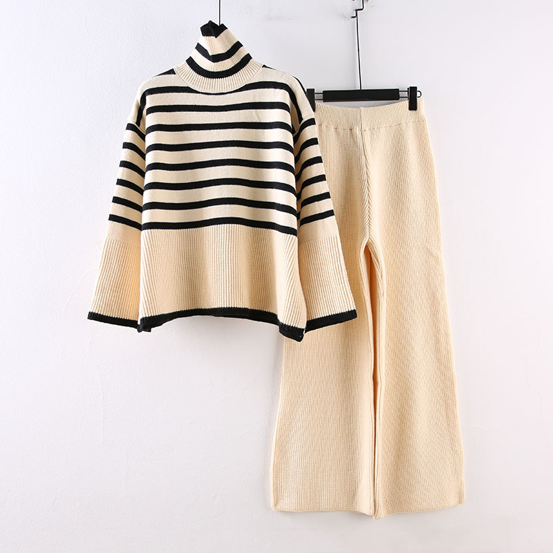 Women's Clothing Large Size Loose All Match High Collar Knitted Sweater_voghion.com