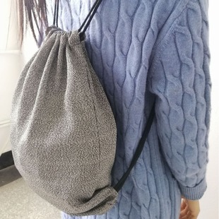 Source Factory Direct Sales Anti-cut Bag Anti-theft Bag Polyethylene Anti-scratch Bag Ready-made Outdoor Drawstring Backpack Protective Bag