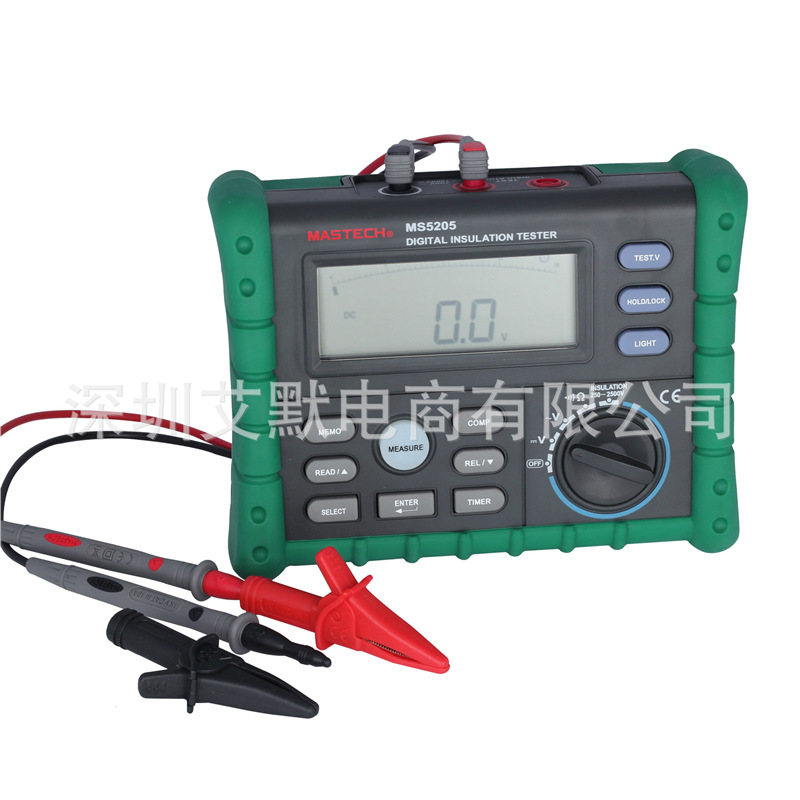 厂家直销MS5205数字绝缘电阻仪2500V兆欧表摇表